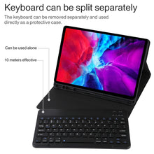 Load image into Gallery viewer, TG11B Detachable Bluetooth Black Keyboard + Microfiber Leather Tablet Case for iPad Pro 11 inch (2020), with Pen Slot &amp; Holder, Black Keyboard
