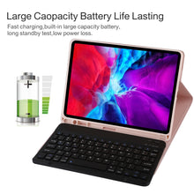 Load image into Gallery viewer, TG11B Detachable Bluetooth Black Keyboard + Microfiber Leather Tablet Case for iPad Pro 11 inch (2020), with Pen Slot &amp; Holder