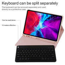 Load image into Gallery viewer, TG11B Detachable Bluetooth Black Keyboard + Microfiber Leather Tablet Case for iPad Pro 11 inch (2020), with Pen Slot &amp; Holder