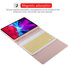 Load image into Gallery viewer, TG11B Detachable Bluetooth Yellow Keyboard + Microfiber Leather Tablet Case for iPad Pro 11 inch (2020), with Pen Slot &amp; Holder