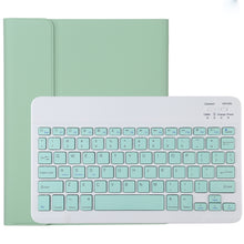 Load image into Gallery viewer, TG11B Detachable Bluetooth Green Keyboard + Microfiber Leather Tablet Case for iPad Pro 11 inch (2020), with Pen Slot &amp; Holder