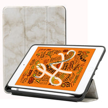 Load image into Gallery viewer, Marble Texture Pattern Horizontal Flip Leather Case for iPad Mini 2019, with Three-folding Holder &amp; Pen Slot &amp; Sleep / Wake-up Function