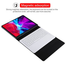 Load image into Gallery viewer, T129 Detachable Bluetooth White Keyboard Microfiber Leather Tablet Case for iPad Pro 12.9 inch (2020), with Holder