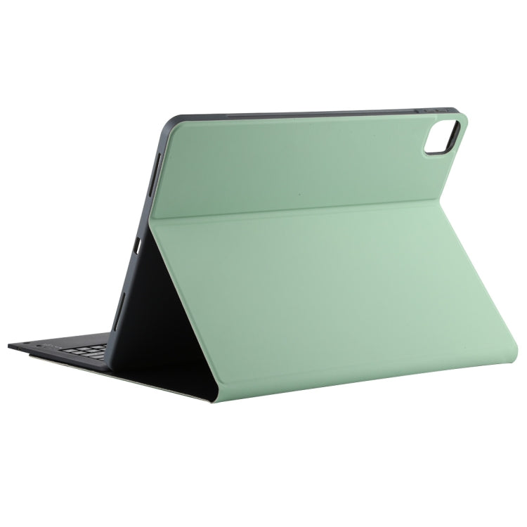 T129 Detachable Bluetooth Black Keyboard Microfiber Leather Tablet Case for iPad Pro 12.9 inch (2020), with Holder, Black Keyboard