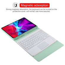 Load image into Gallery viewer, TG11BC Detachable Bluetooth White Keyboard Microfiber Leather Tablet Case for iPad Pro 11 inch (2020), with Touchpad &amp; Pen Slot &amp; Holder