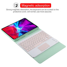 Load image into Gallery viewer, TG11BC Detachable Bluetooth Pink Keyboard Microfiber Leather Tablet Case for iPad Pro 11 inch (2020), with Touchpad &amp; Pen Slot &amp; Holder