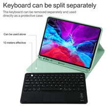 Load image into Gallery viewer, TG11BC Detachable Bluetooth Black Keyboard Microfiber Leather Tablet Case for iPad Pro 11 inch (2020), with Touchpad &amp; Pen Slot &amp; Holder
