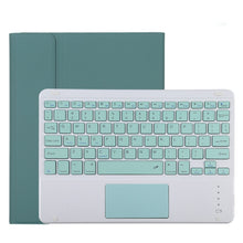 Load image into Gallery viewer, TG11BC Detachable Bluetooth Green Keyboard Microfiber Leather Tablet Case for iPad Pro 11 inch (2020), with Touchpad &amp; Pen Slot &amp; Holder, Green Keyboard