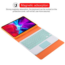 Load image into Gallery viewer, TG11BC Detachable Bluetooth Green Keyboard Microfiber Leather Tablet Case for iPad Pro 11 inch (2020), with Touchpad &amp; Pen Slot &amp; Holder, Green Keyboard