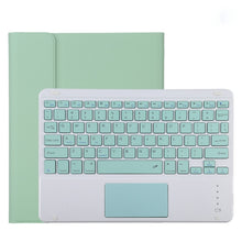 Load image into Gallery viewer, TG11BC Detachable Bluetooth Green Keyboard Microfiber Leather Tablet Case for iPad Pro 11 inch (2020), with Touchpad &amp; Pen Slot &amp; Holder, Green Keyboard