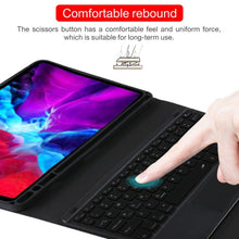 Load image into Gallery viewer, TG11BCS Detachable Bluetooth Black Keyboard Microfiber Leather Tablet Case for iPad Pro 11 inch (2020), with Backlight &amp; Touchpad &amp; Pen Slot &amp; Holder
