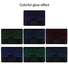 Load image into Gallery viewer, TG11BCS Detachable Bluetooth Black Keyboard Microfiber Leather Tablet Case for iPad Pro 11 inch (2020), with Backlight &amp; Touchpad &amp; Pen Slot &amp; Holder, Black Keyboard