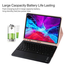 Load image into Gallery viewer, TG11BCS Detachable Bluetooth Black Keyboard Microfiber Leather Tablet Case for iPad Pro 11 inch (2020), with Backlight &amp; Touchpad &amp; Pen Slot &amp; Holder, Black Keyboard
