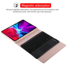Load image into Gallery viewer, TG11BCS Detachable Bluetooth Black Keyboard Microfiber Leather Tablet Case for iPad Pro 11 inch (2020), with Backlight &amp; Touchpad &amp; Pen Slot &amp; Holder, Black Keyboard
