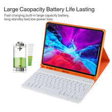 Load image into Gallery viewer, TG11BS Detachable Bluetooth White Keyboard Microfiber Leather Tablet Case for iPad Pro 11 inch (2020), with Backlight &amp; Pen Slot &amp; Holder, White Keyboard