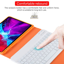 Load image into Gallery viewer, TG11BS Detachable Bluetooth White Keyboard Microfiber Leather Tablet Case for iPad Pro 11 inch (2020), with Backlight &amp; Pen Slot &amp; Holder, White Keyboard