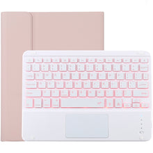 Load image into Gallery viewer, TG-102BCS Detachable Bluetooth White Keyboard + Microfiber Leather Tablet Case for iPad 10.2 inch / iPad Air (2019), with Touch Pad &amp; Backlight &amp; Pen Slot &amp; Holder, White Keyboard