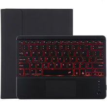 Load image into Gallery viewer, TG-102BCS Detachable Bluetooth Black Keyboard + Microfiber Leather Tablet Case for iPad 10.2 inch / iPad Air (2019), with Touch Pad &amp; Backlight &amp; Pen Slot &amp; Holder