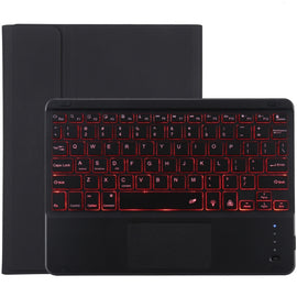 TG-102BCS Detachable Bluetooth Black Keyboard + Microfiber Leather Tablet Case for iPad 10.2 inch / iPad Air (2019), with Touch Pad & Backlight & Pen Slot & Holder