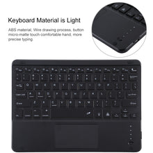 Load image into Gallery viewer, TG-102BCS Detachable Bluetooth Black Keyboard + Microfiber Leather Tablet Case for iPad 10.2 inch / iPad Air (2019), with Touch Pad &amp; Backlight &amp; Pen Slot &amp; Holder