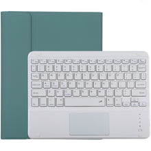 Load image into Gallery viewer, TG-102BC Detachable Bluetooth White Keyboard + Microfiber Leather Tablet Case for iPad 10.2 inch / iPad Air (2019), with Touch Pad &amp; Pen Slot &amp; Holder, White Keyboard