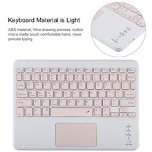 Load image into Gallery viewer, TG-102BC Detachable Bluetooth Pink Keyboard + Microfiber Leather Tablet Case for iPad 10.2 inch / iPad Air (2019), with Touch Pad &amp; Pen Slot &amp; Holder