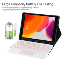 Load image into Gallery viewer, TG-102BC Detachable Bluetooth Pink Keyboard + Microfiber Leather Tablet Case for iPad 10.2 inch / iPad Air (2019), with Touch Pad &amp; Pen Slot &amp; Holder