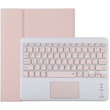 Load image into Gallery viewer, TG-102BC Detachable Bluetooth Pink Keyboard + Microfiber Leather Tablet Case for iPad 10.2 inch / iPad Air (2019), with Touch Pad &amp; Pen Slot &amp; Holder