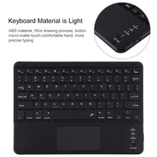 Load image into Gallery viewer, TG-102BC Detachable Bluetooth Black Keyboard + Microfiber Leather Tablet Case for iPad 10.2 inch / iPad Air (2019), with Touch Pad &amp; Pen Slot &amp; Holder