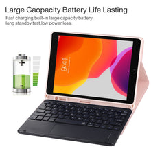 Load image into Gallery viewer, TG-102BC Detachable Bluetooth Black Keyboard + Microfiber Leather Tablet Case for iPad 10.2 inch / iPad Air (2019), with Touch Pad &amp; Pen Slot &amp; Holder, TG-102BC