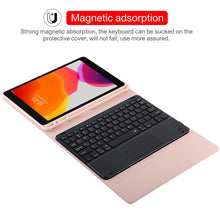 Load image into Gallery viewer, TG-102BC Detachable Bluetooth Black Keyboard + Microfiber Leather Tablet Case for iPad 10.2 inch / iPad Air (2019), with Touch Pad &amp; Pen Slot &amp; Holder, TG-102BC