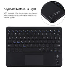 Load image into Gallery viewer, TG97BC Detachable Bluetooth Black Keyboard + Microfiber Leather Tablet Case for iPad 9.7 inch, with Touch Pad &amp; Pen Slot &amp; Holder