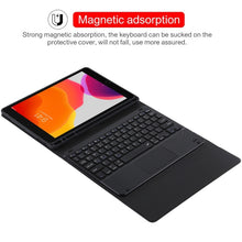 Load image into Gallery viewer, TG97BC Detachable Bluetooth Black Keyboard + Microfiber Leather Tablet Case for iPad 9.7 inch, with Touch Pad &amp; Pen Slot &amp; Holder