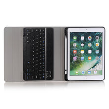 Load image into Gallery viewer, A102B For iPad 10.2 inch 2019 Ultra-thin Detachable Bluetooth Keyboard Leather Tablet Case with Stand &amp; Pen Slot Function, A102B Black, A102B Gold, A102B Blue, A102B Rose Gold