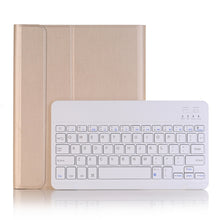 Load image into Gallery viewer, A102B For iPad 10.2 inch 2019 Ultra-thin Detachable Bluetooth Keyboard Leather Tablet Case with Stand &amp; Pen Slot Function, A102B Black, A102B Gold, A102B Blue, A102B Rose Gold