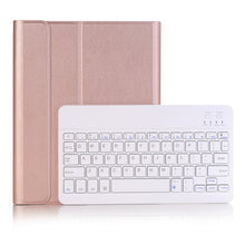 Load image into Gallery viewer, A102B For iPad 10.2 inch 2019 Ultra-thin Detachable Bluetooth Keyboard Leather Tablet Case with Stand &amp; Pen Slot Function, A102B Black, A102B Gold, A102B Blue, A102B Rose Gold