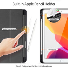 Load image into Gallery viewer, For iPad 10.2 DUX DUCIS Domo Series Horizontal Flip Magnetic PU Leather Case with Three-folding Holder &amp; Pen Slot &amp; Sleep / Wake-up Function