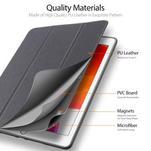 Load image into Gallery viewer, For iPad 10.2 DUX DUCIS Domo Series Horizontal Flip Magnetic PU Leather Case with Three-folding Holder &amp; Pen Slot &amp; Sleep / Wake-up Function