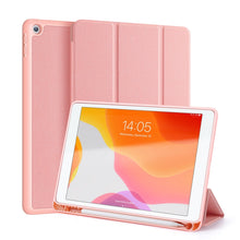 Load image into Gallery viewer, For iPad 10.2 DUX DUCIS Domo Series Horizontal Flip Magnetic PU Leather Case with Three-folding Holder &amp; Pen Slot &amp; Sleep / Wake-up Function