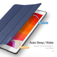 Load image into Gallery viewer, For iPad 10.2 DUX DUCIS Domo Series Horizontal Flip Magnetic PU Leather Case with Three-folding Holder &amp; Pen Slot &amp; Sleep / Wake-up Function, For iPad 10.2