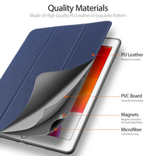 Load image into Gallery viewer, For iPad 10.2 DUX DUCIS Domo Series Horizontal Flip Magnetic PU Leather Case with Three-folding Holder &amp; Pen Slot &amp; Sleep / Wake-up Function, For iPad 10.2