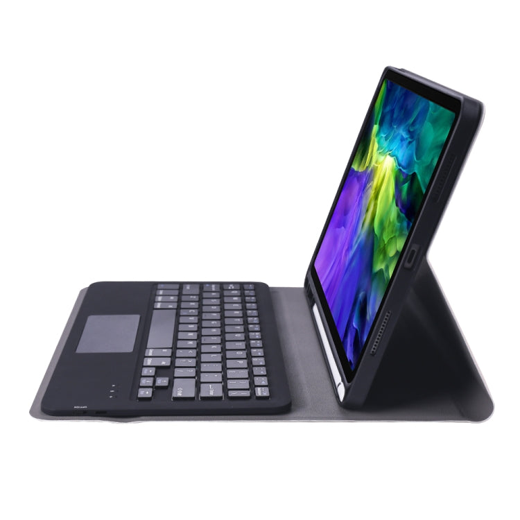 A11B-A 2020 Ultra-thin ABS Detachable Bluetooth Keyboard Tablet Case for iPad Pro 11 2022 / 2021 / Air4 / Air5, with Touchpad & Pen Slot & Holder