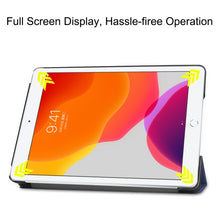 Load image into Gallery viewer, For iPad 10.2 Custer Texture Horizontal Flip Smart PU Leather Case with Sleep / Wake-up Function &amp; Three-folding Holder, For iPad 10.2
