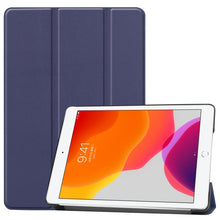 Load image into Gallery viewer, For iPad 10.2 Custer Texture Horizontal Flip Smart PU Leather Case with Sleep / Wake-up Function &amp; Three-folding Holder, For iPad 10.2