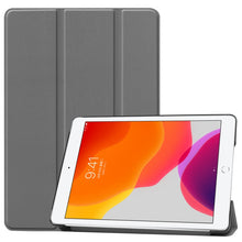 Load image into Gallery viewer, For iPad 10.2 Custer Texture Horizontal Flip Smart PU Leather Case with Sleep / Wake-up Function &amp; Three-folding Holder, For iPad 10.2