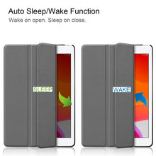 Load image into Gallery viewer, For iPad 10.2 Custer Texture Horizontal Flip Smart PU Leather Case with Sleep / Wake-up Function &amp; Three-folding Holder, For iPad 10.2