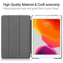Load image into Gallery viewer, For iPad 10.2 Custer Texture Horizontal Flip Smart PU Leather Case with Sleep / Wake-up Function &amp; Three-folding Holder, For iPad 10.2