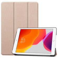 Load image into Gallery viewer, For iPad 10.2 Custer Texture Horizontal Flip Smart PU Leather Case with Sleep / Wake-up Function &amp; Three-folding Holder, For iPad 10.2