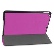Load image into Gallery viewer, For iPad 10.2 Custer Texture Horizontal Flip Smart PU Leather Case with Sleep / Wake-up Function &amp; Three-folding Holder, For iPad 10.2