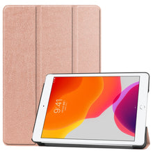 Load image into Gallery viewer, For iPad 10.2 Custer Texture Horizontal Flip Smart PU Leather Case with Sleep / Wake-up Function &amp; Three-folding Holder, For iPad 10.2